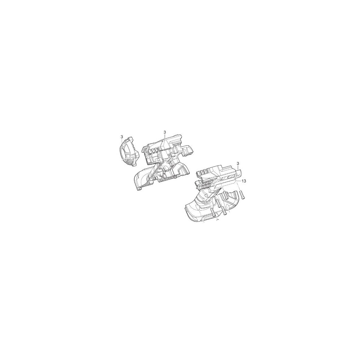  AEG 4931441344 Carter De Perceuse, Visseuse BSB18CLI Et BSB18C