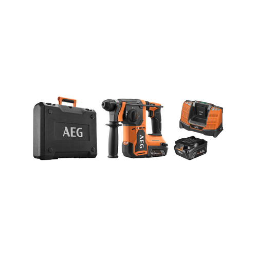  AEG BBH18BL2-602MB Perforateur SDS+ Sans Fil 18V 2x6Ah (4935500110)
