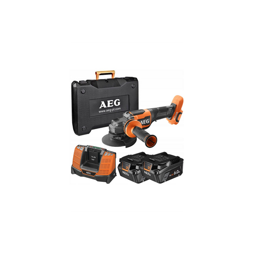  AEG BEWS18-125BLPX2-602C Meuleuse D'angle 125mm Brushless 2x6Ah HD (4935492638)