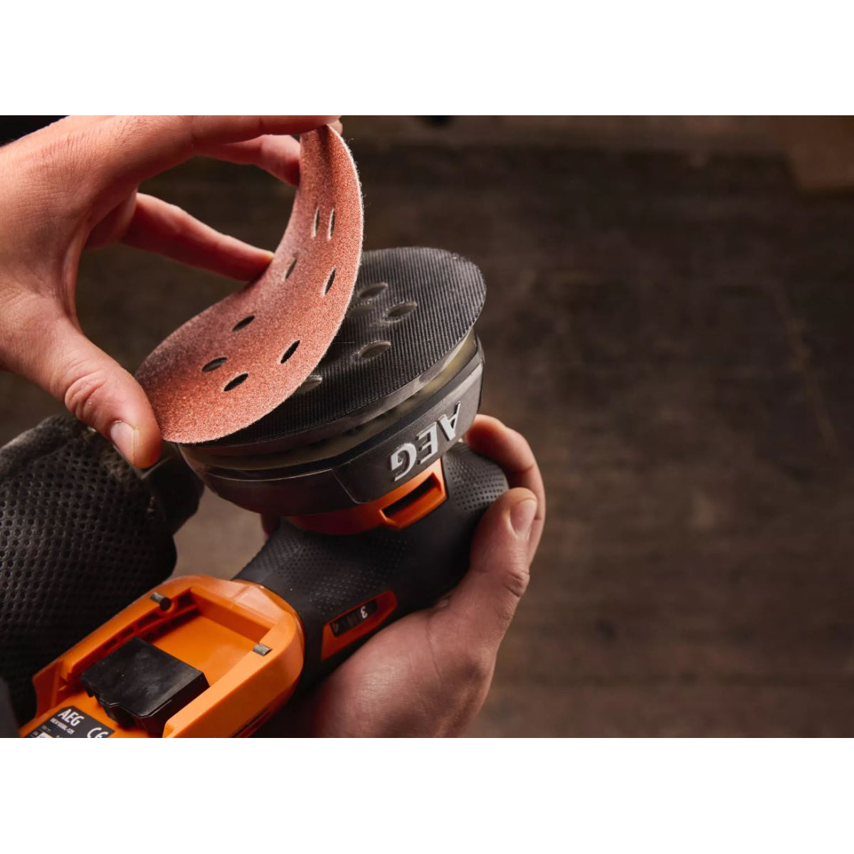  AEG BEX18SBL-125-0 Ponceuse Excentrique ø125mm Sans Fil 18V (4935498212)