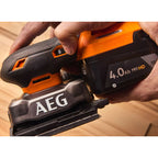  AEG BFS18SBL-14-0 Ponceuse Vibrante 1/4" De Feuille Sans Fil 18V (4935498213)