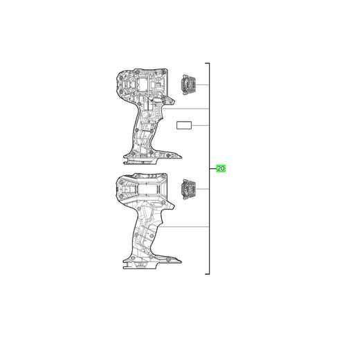  AEG Carter De Perceuse, Visseuse 18V BSB18C2X, BSB18C2 (4931465192)