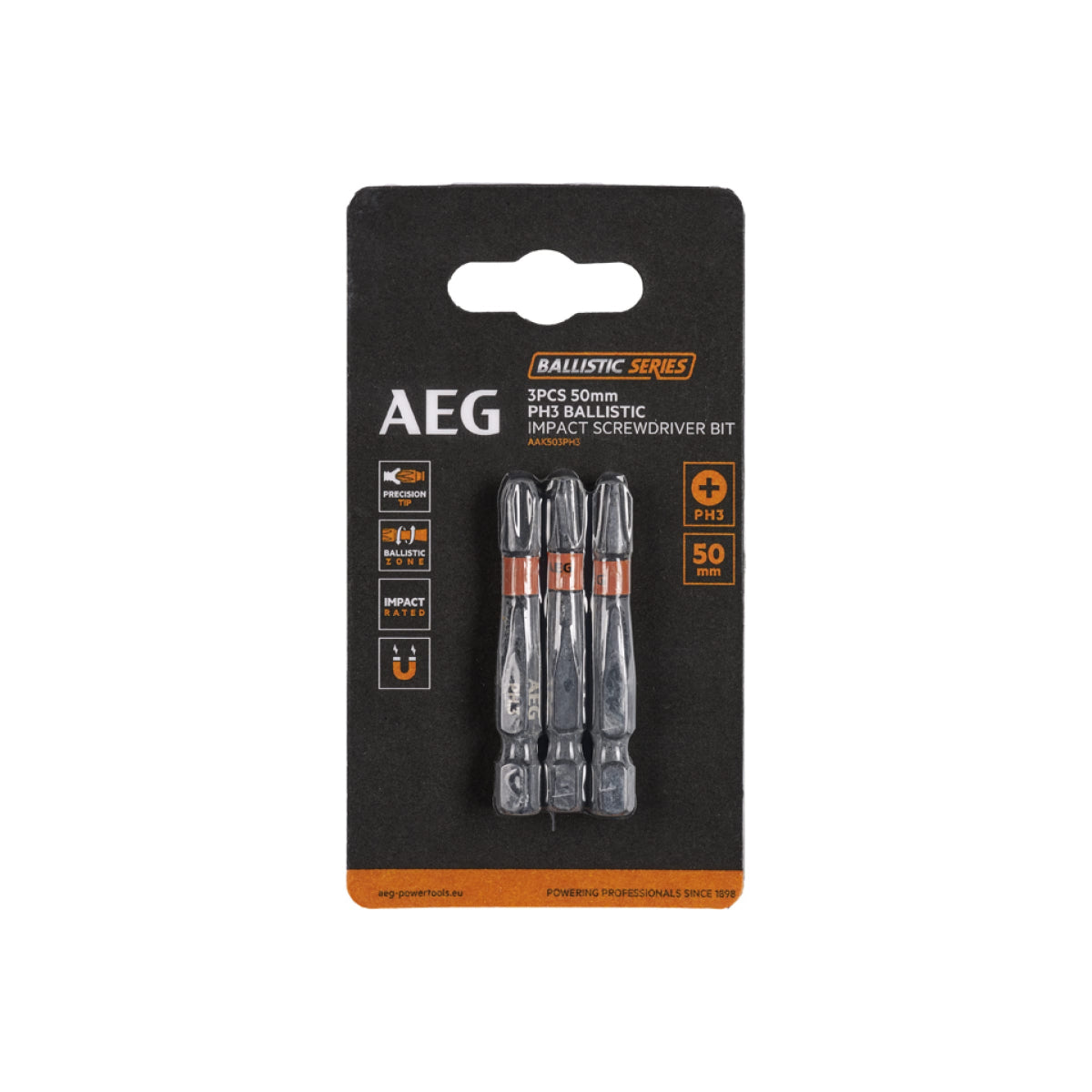  AEG Embouts De Vissage PH3 50mm Ballistic Series (4932479182)