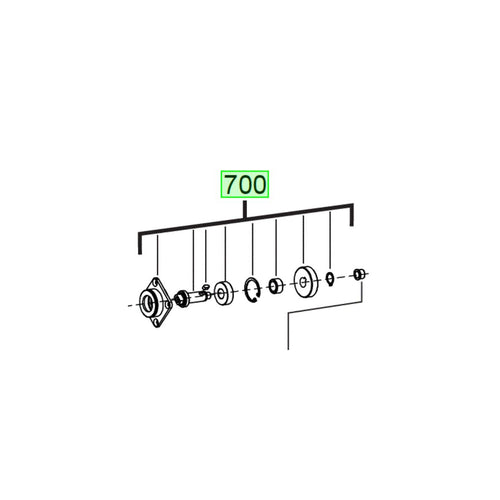  AEG Engrenage Complet Pour Scie Radiale PS216L & PS216L3 (4931447354)