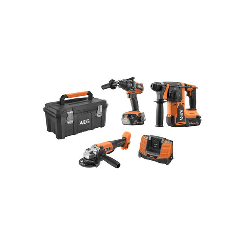  AEG FR18-AEF-3BL-602TB Pack 3 Outils Sans Fil 18V 2x6Ah (4935498755)
