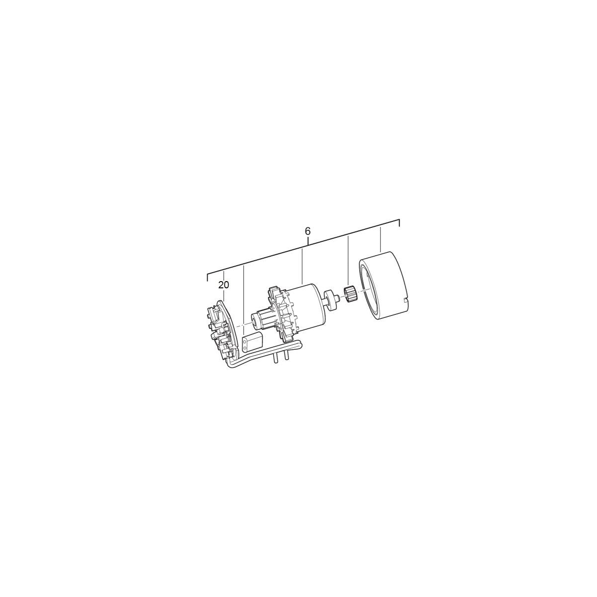  AEG Induit Moteur Complet Pour Perceuse BSB18CLI, BSB18C (4931441348)