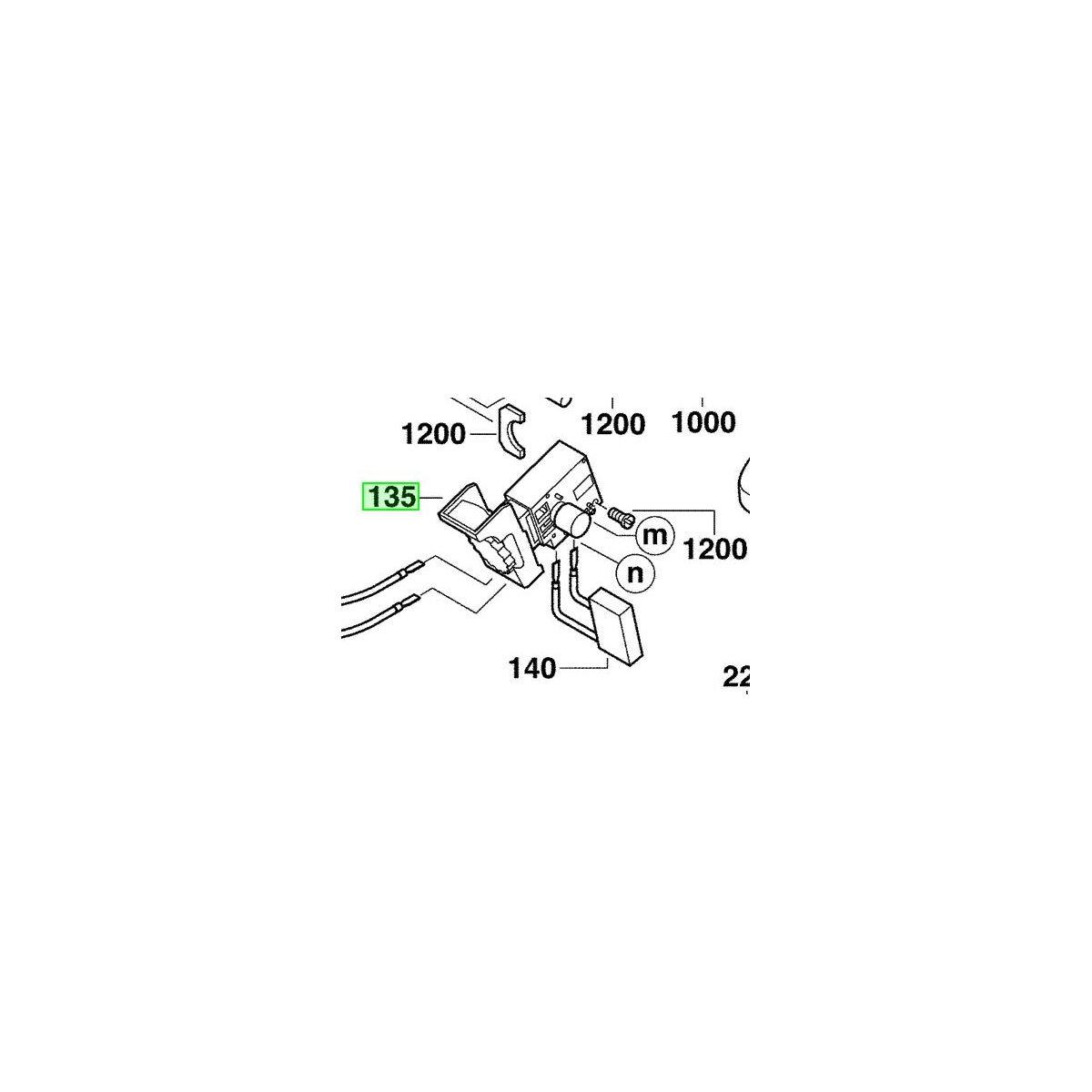  AEG Interrupteur Perceuse SB2E750R, SB2E720RX, SB2E720RXB, SB2E715R (4931380635)