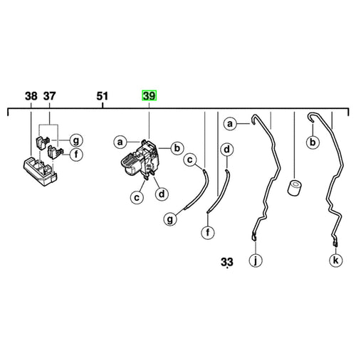  AEG Interrupteur Pour Perforateur BBH18LI & BBH18 (4931435094)