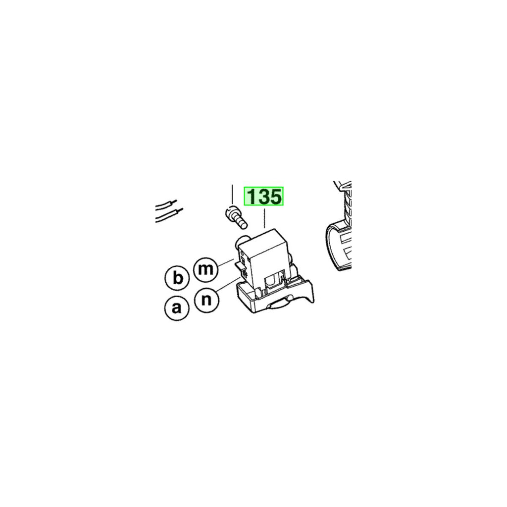  AEG Interrupteur Pour Scie Sauteuse STEP90X, STEP70, STEP75, STEP100X (4931381104)