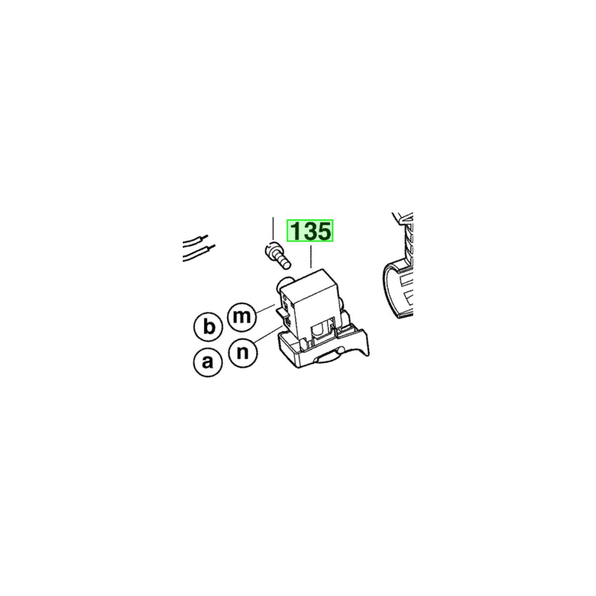  AEG Interrupteur Pour Scie Sauteuse STEP90X, STEP70, STEP75, STEP100X (4931381104)