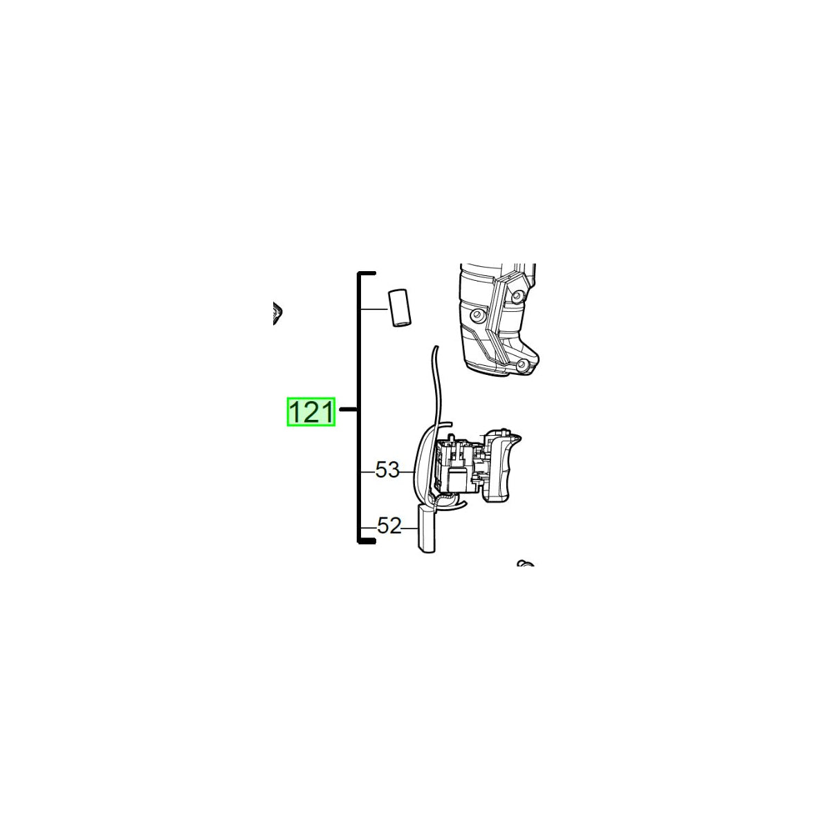  AEG Interrupteur Variateur Pour Perforateur SDS-plus KH24IXE (4931454494)