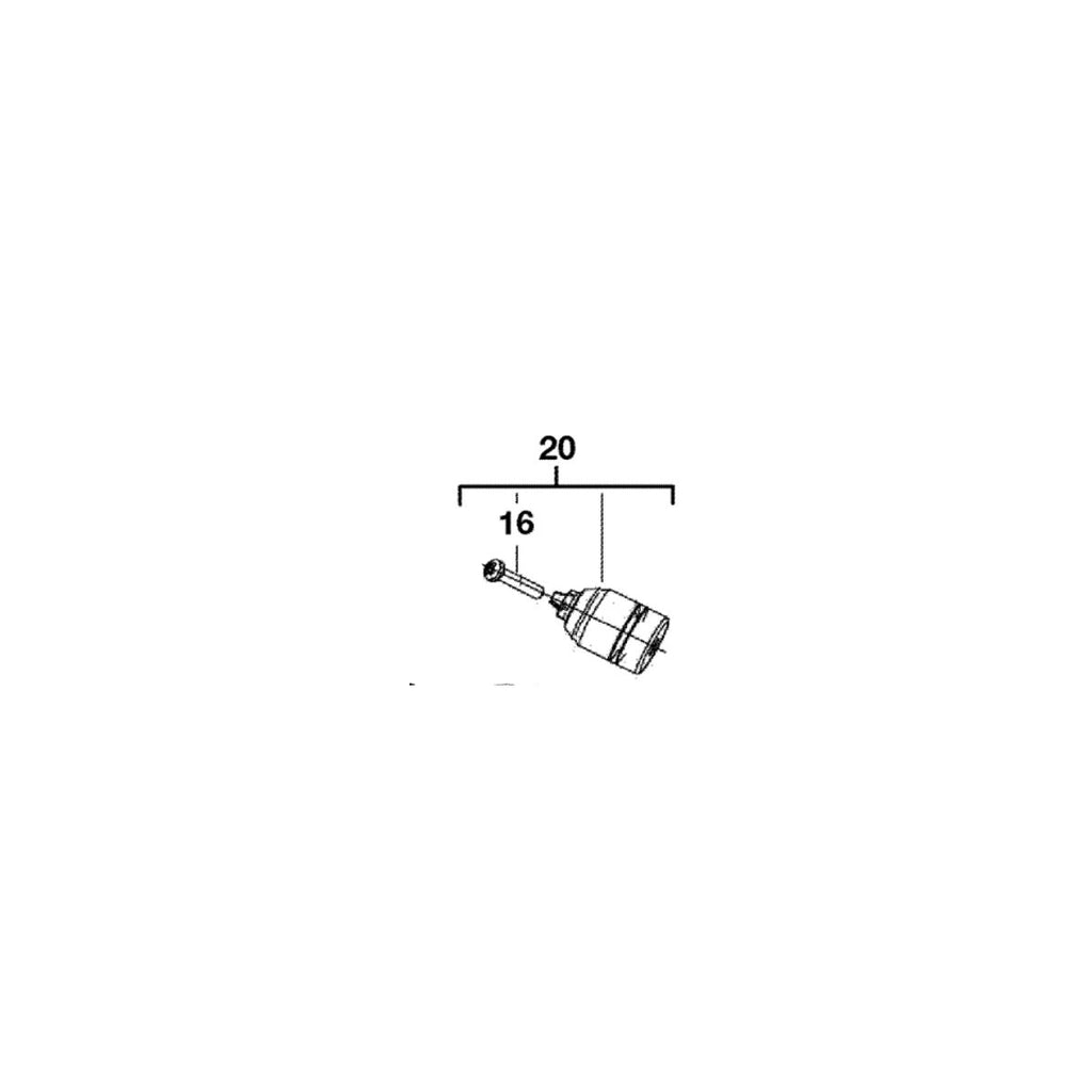  AEG Mandrin 1,5-13 Mm 1/16 - 1/2 Pour Perceuse à Percussion SB20-2E, SB22-2E (200170003)