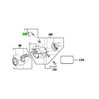  AEG Paire De Balais Avec Support Bouchon De Porte-charbons Pour Tronçonneuse à Métaux SMT355 (210125628)