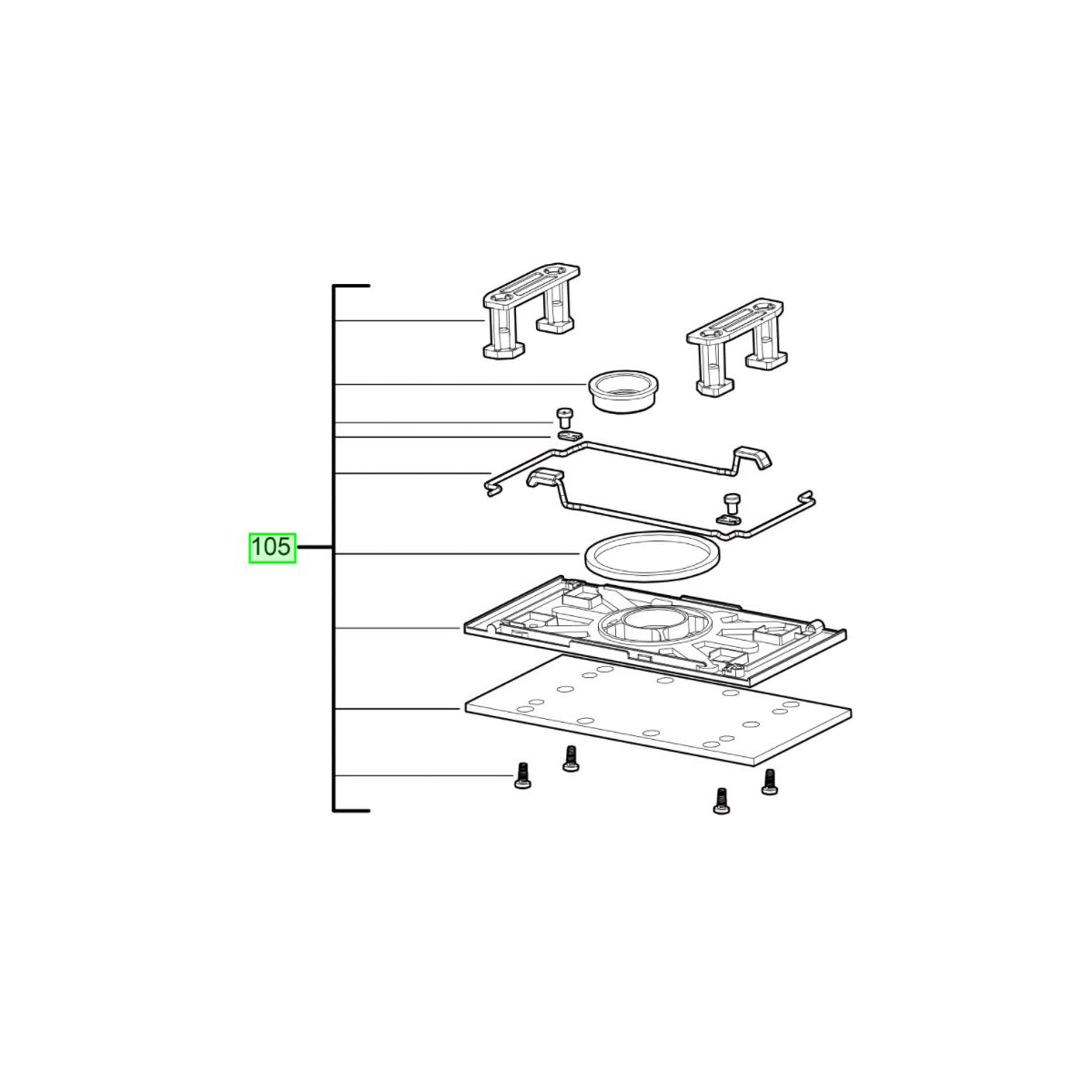  AEG Plateau De Ponçage Pour Ponceuse FS250 (4931473235)
