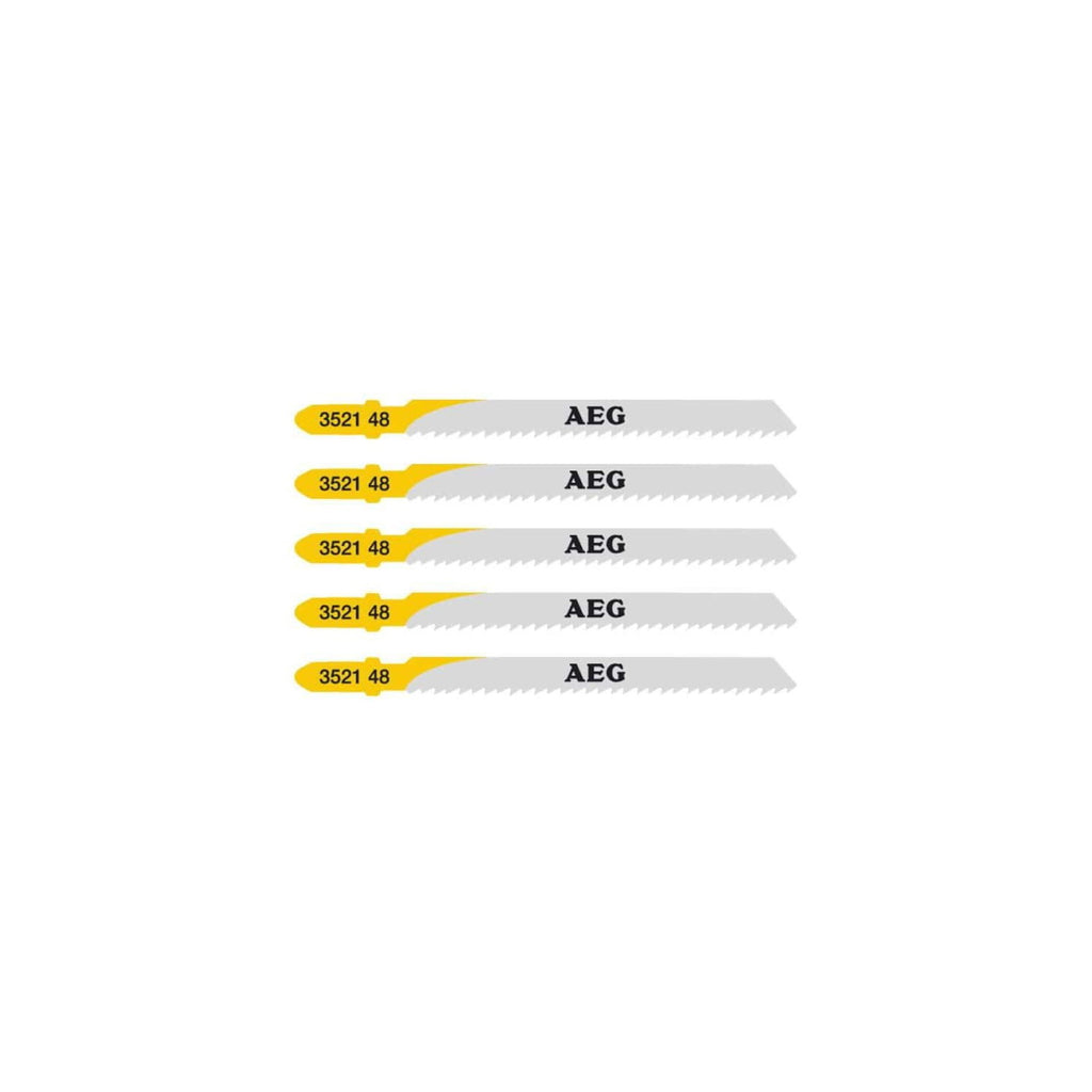  AEG Set De 5 Lames 75mm Bois Pour Scie Sauteuse (4932352148)
