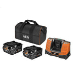  AEG SETLL1850SHD Set De 2 Batteries 18V 5.0Ah HD Avec Chargeur Rapide BL1418 (4935478945)