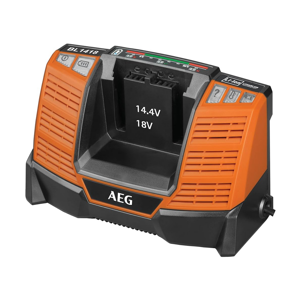  AEG SETLL1850SHD Set De 2 Batteries 18V 5.0Ah HD Avec Chargeur Rapide BL1418 (4935478945)