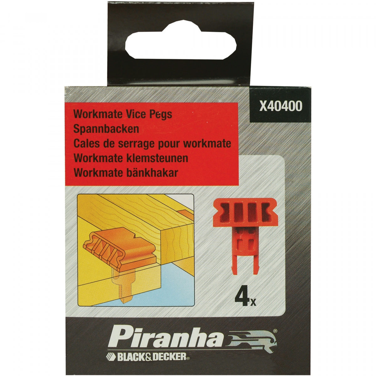  Black&Decker Lot De X4 Cales De Serrage Pour établi Workmate (X40400)