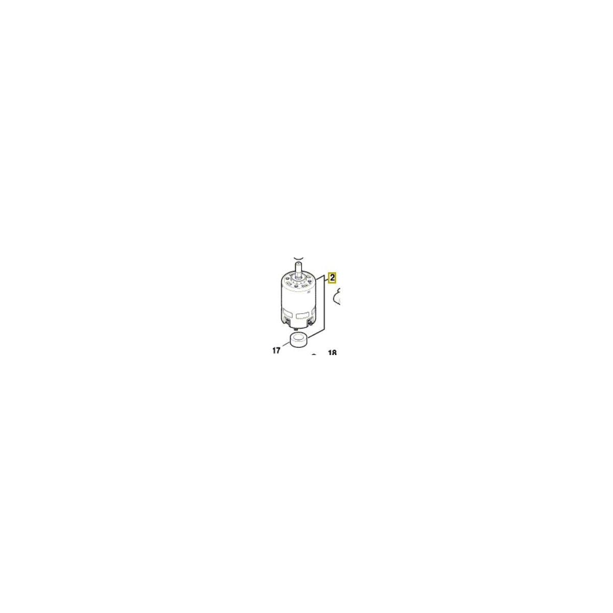  Bosch Moteur 36V Pour Perforateur Sans Fil GBH36V-LI PLUS (1607022672)