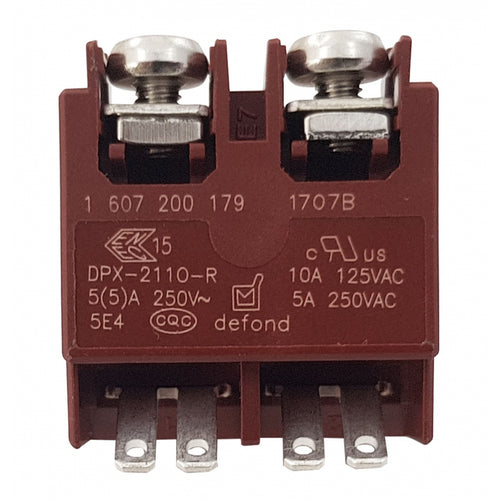  Bosch Interrupteur DPX-2110-R Pour GWS 6-115, GWS 7-115, GWS 660, GWS 7-125, GWS 850 C, CE, GWS 7-115 (1607200179)