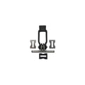  Bosch 2601321907 Levier à Galet Scie Sauteuse GST 120 E, GST 120 BE, GST 135 BCE, GST 135 CE