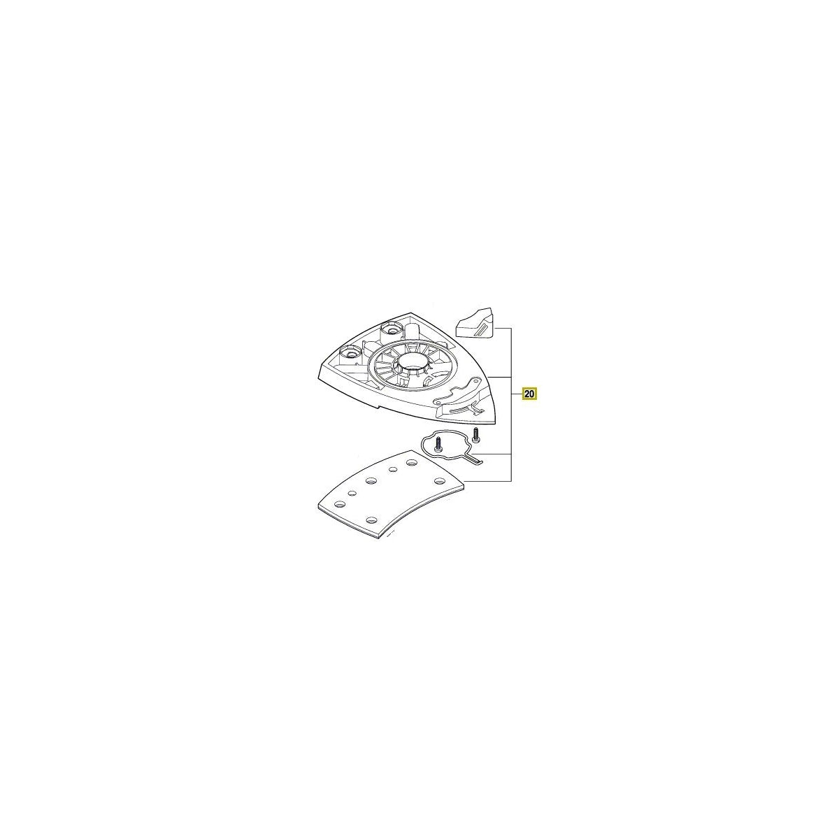  Bosch Plateau De Ponçage Pour Ponceuse PSM 18 LI (2609004489)