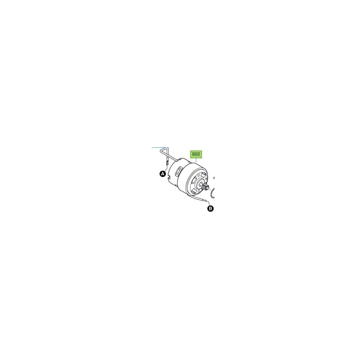  Bosch 2609199281 Moteur 10.8V/12V Visseuse GDR10.8-LI, GDR12V-105