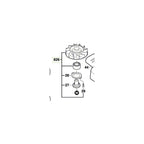  Bosch Boitier De Transmission Avec Ventilateur Pour Ponceuse GEX34-125, GEX 125-150AVE, GEX150AC (2606610903)