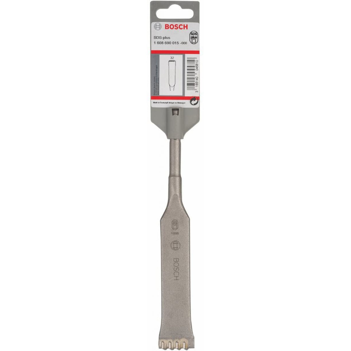  Bosch Burin à Denté Carbure 200x32mm SDS+ Pour Façades (1608690015)