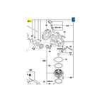  Bosch Carter D'engrenages Pour Meuleuse D'angle GWS15-125CIE, GWS15-150CI, GWS17-125CIE (1607000V40)