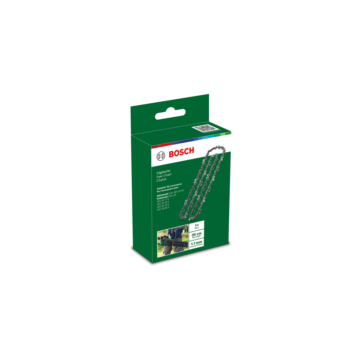  Bosch Chaîne De Tronçonneuse 35 Cm (1,1 Mm) F016800257