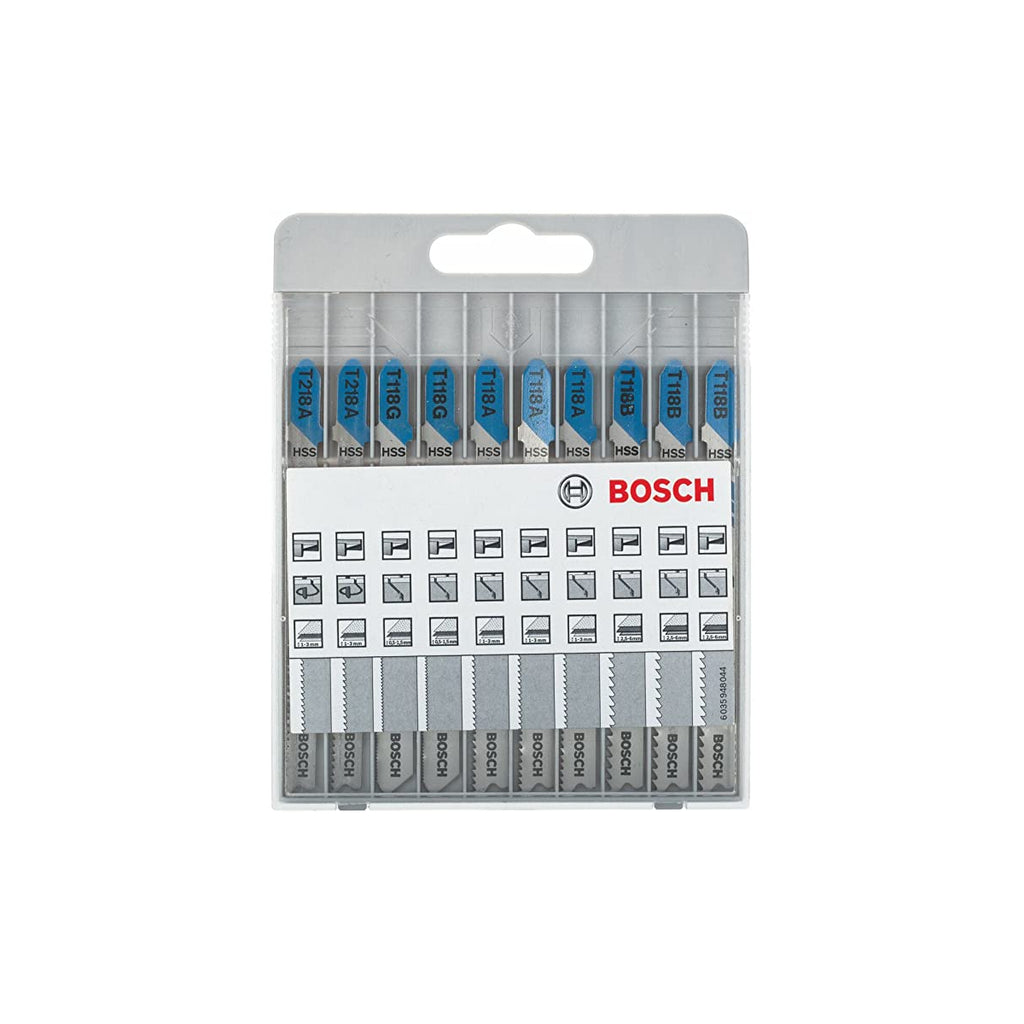  Bosch Coffret De 10 Lames De Scie Sauteuse Basic For Metal (2607010631)