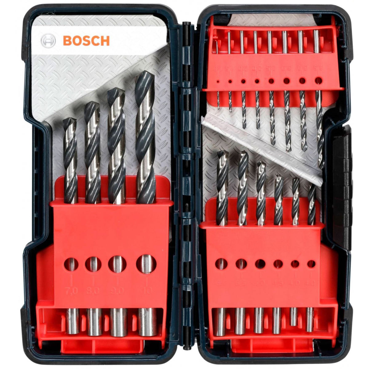  Bosch Coffret De 18 Forets à Métaux Point TeQ ø1 à 10mm ToughBox (2608577350)
