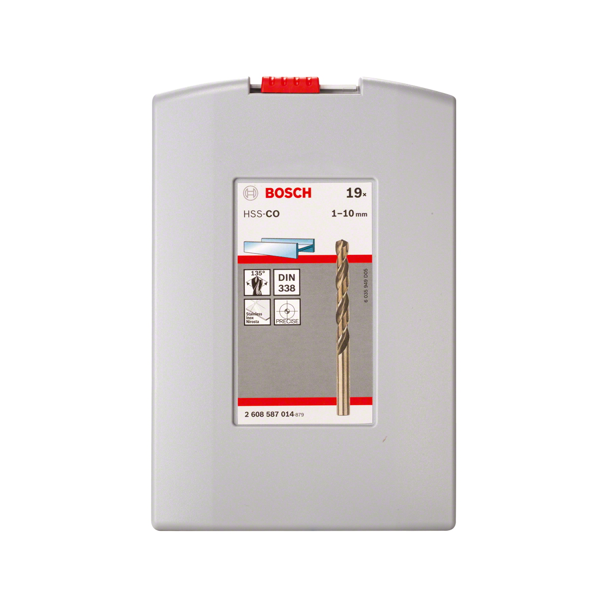  Bosch Coffret De 19 Forets à Métaux Point TeQ ø1 à 10mm (2608577351)