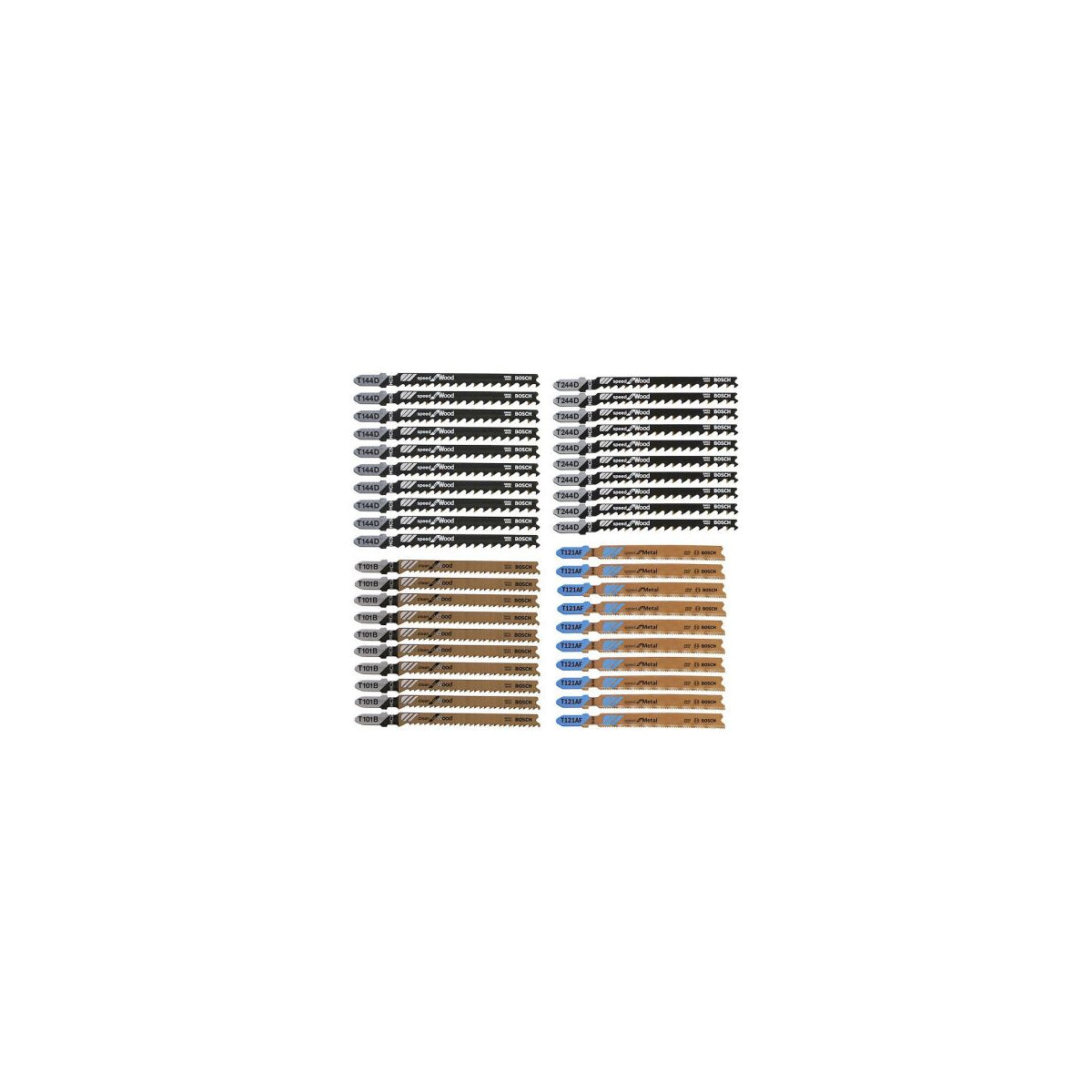  Bosch Coffret De 40 Lames De Scie Sauteuse Wood And Metal (2607010904)