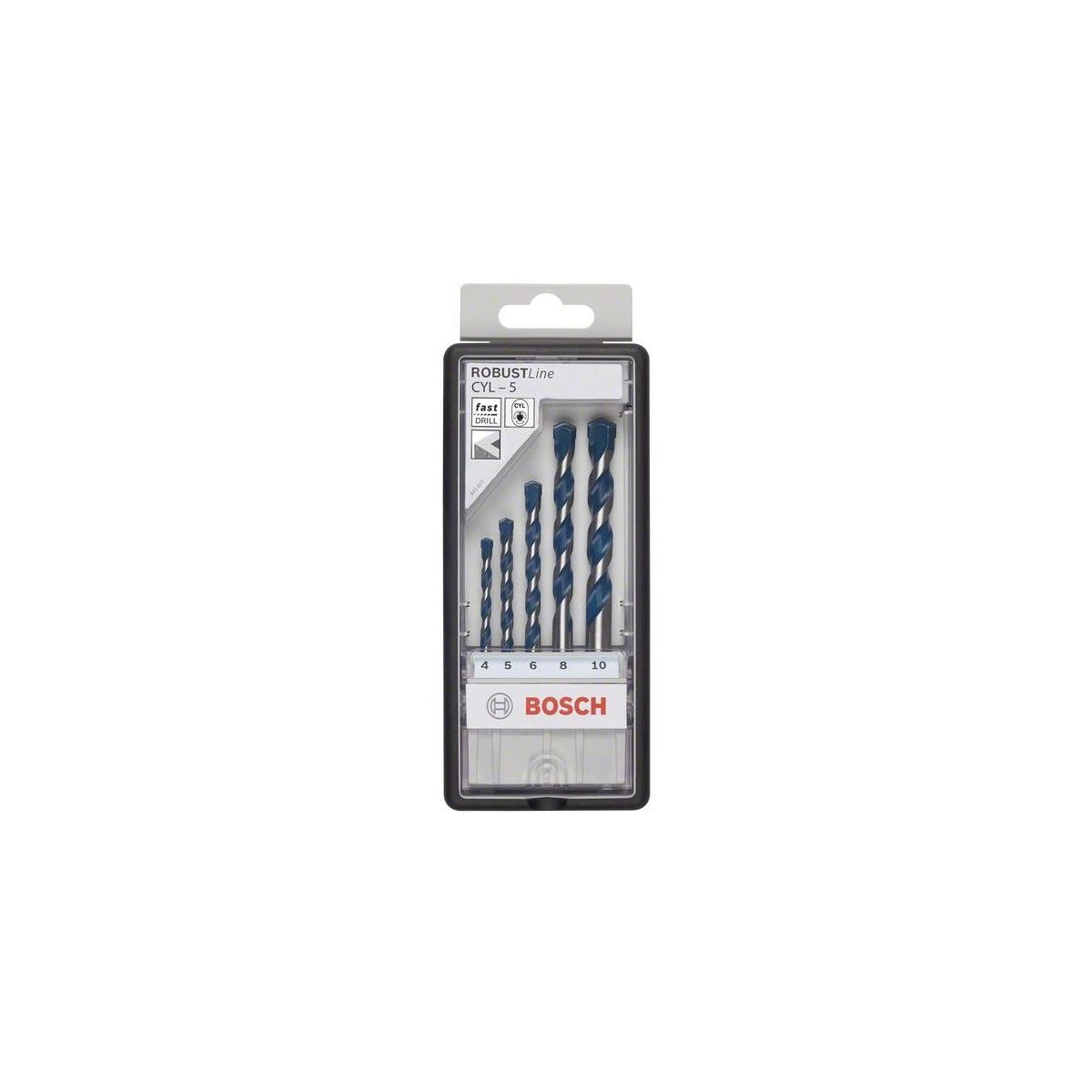  Bosch Coffret De 5 Forets Béton Robustline CYL-5: 4 à 8mm (2608588165)