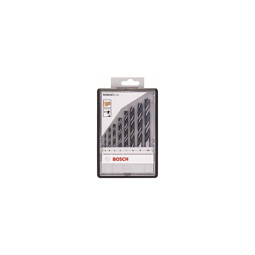  Bosch Coffret De 8 Forets Bois ROBUSTLINE Ø 3/4/5/6/7/8/9/10mm (2607010533)