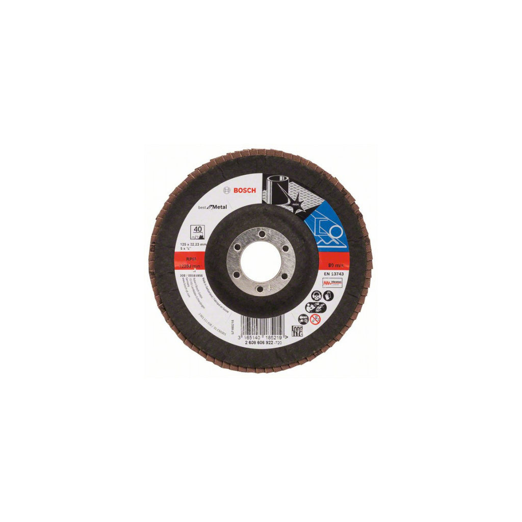  Bosch Disque à Lamelles ø125mm Pour Le Métal Version Bombée
