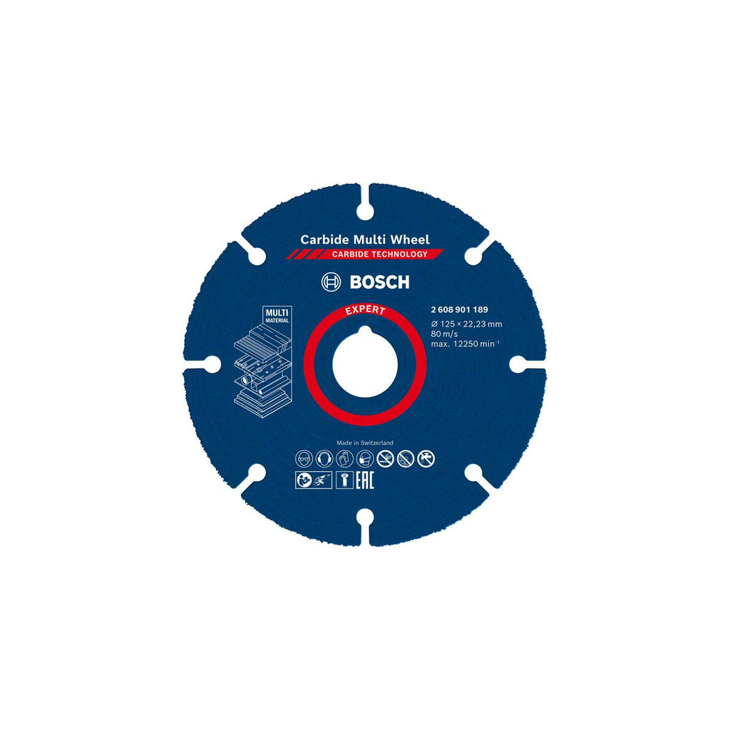  Bosch Disque à Tronçonner Multi-matériaux 125mm EXPERT Multi Wheel (2608901189)