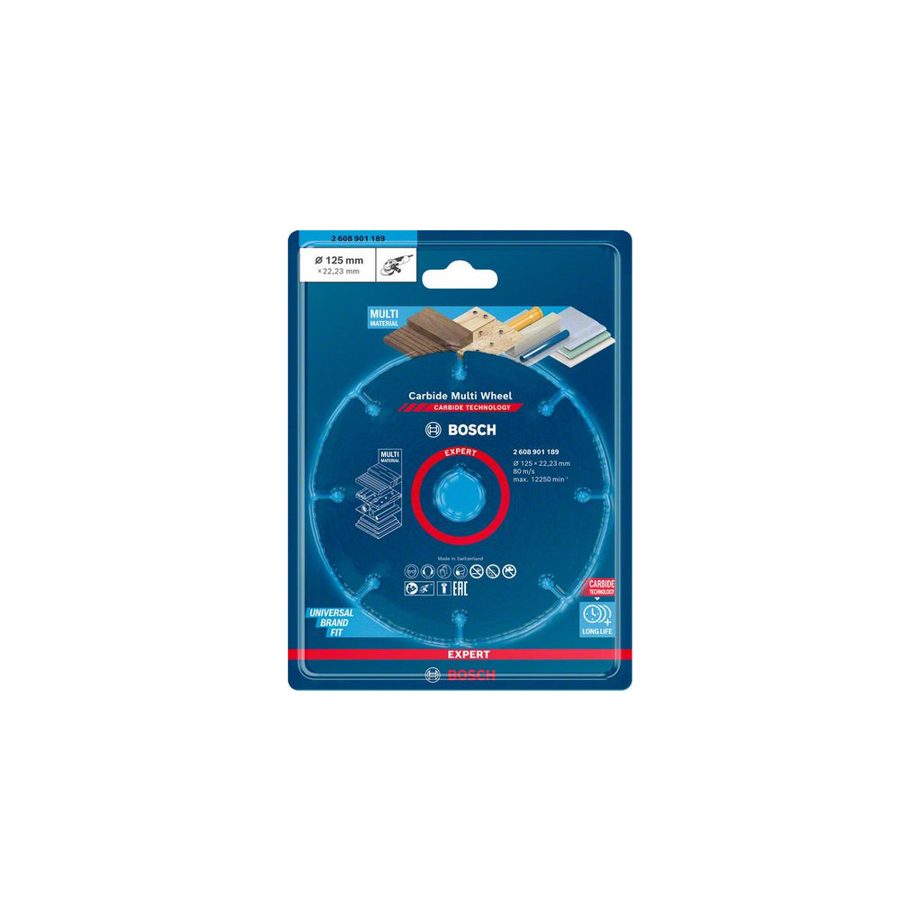  Bosch Disque à Tronçonner Multi-matériaux 125mm EXPERT Multi Wheel (2608901189)