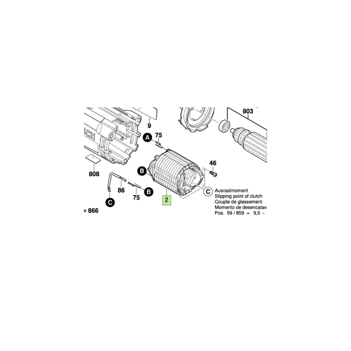  Bosch Épanouissement Polaire Perceuse GSB 21-2 RCT (2604220729)