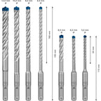  Bosch Expert Coffret De 7 Forets SDS PLUS-7X ø5/6/6/8/8/10/12 Mm Pour Perforateur (2608900195)