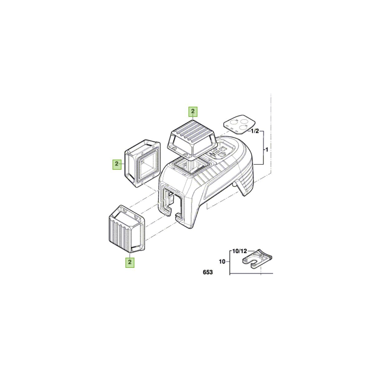  Bosch Fenêtre Pour Laser Rouge GLL 3-80 C (1600A00NN4)
