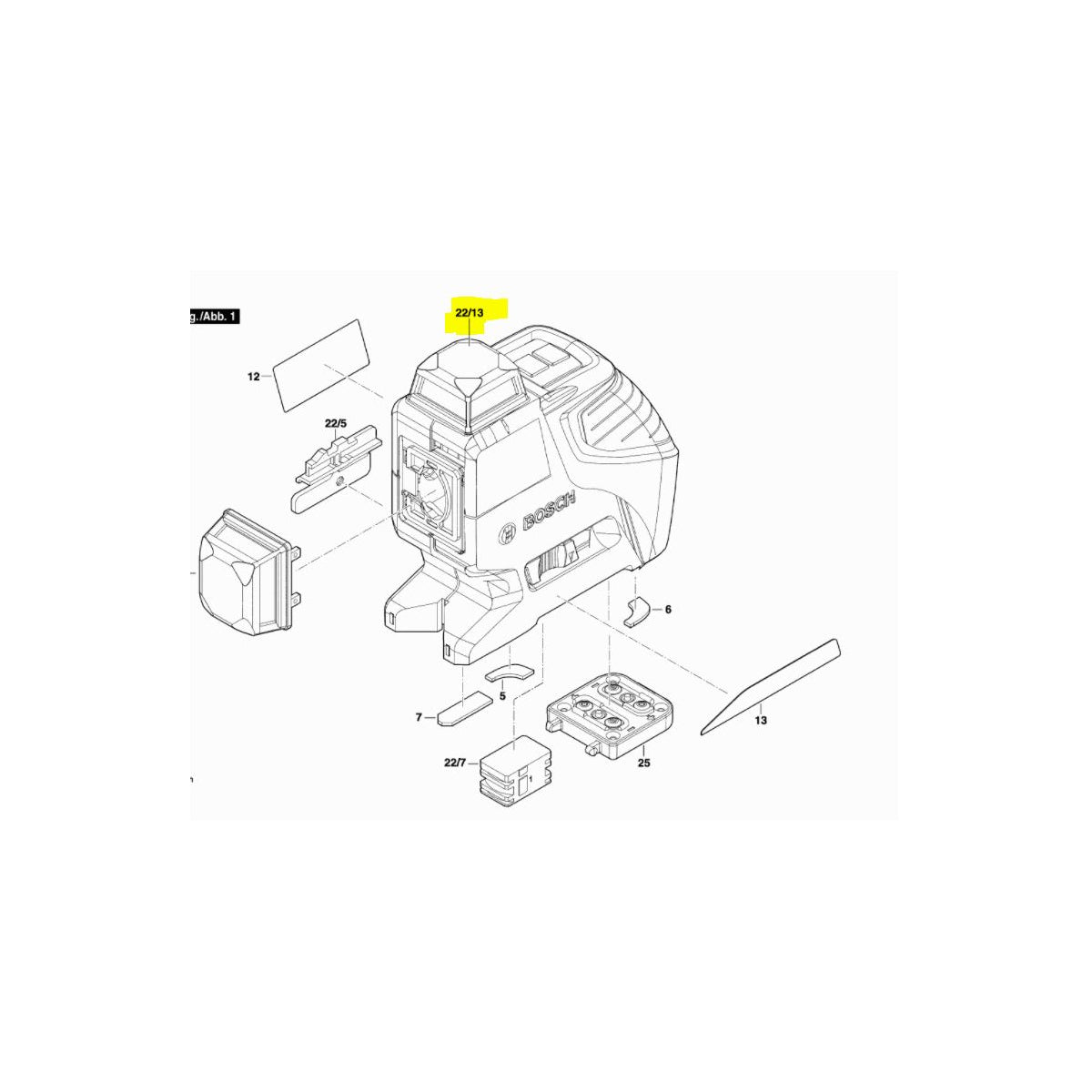  Bosch Fenêtre Supérieurs Pour Laser GLL 2-80P, GLL 3-80P (1618C01773)