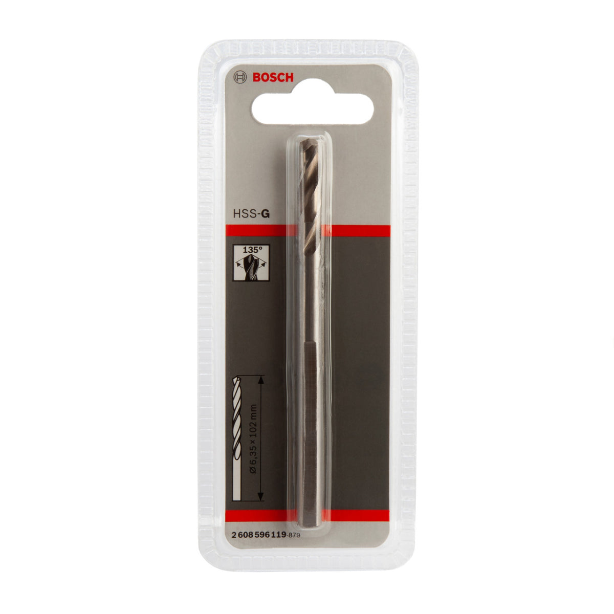 Bosch Foret De Centrage ø6,35x102mmpour Trépans Vissées HSS-G (2608596119)