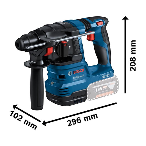  Bosch GBH 18V-22 Perforateur, Burineur Sans Fil SDS+ 18V 1.9J Avec L-Boxx 136 (0611924004)