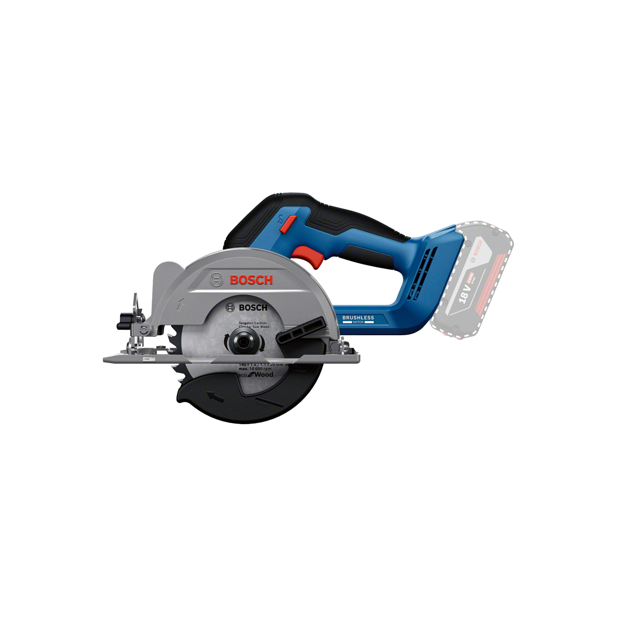  Bosch GKS 18V-51 Professional Scie Circulaire Sans Fil Machine ø140mm (06019M3120)