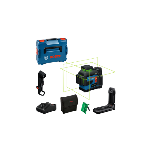  Bosch GLL 12V-100-33 CG Laser Lignes Vert Connectés 360° 1x2Ah (0601065401)