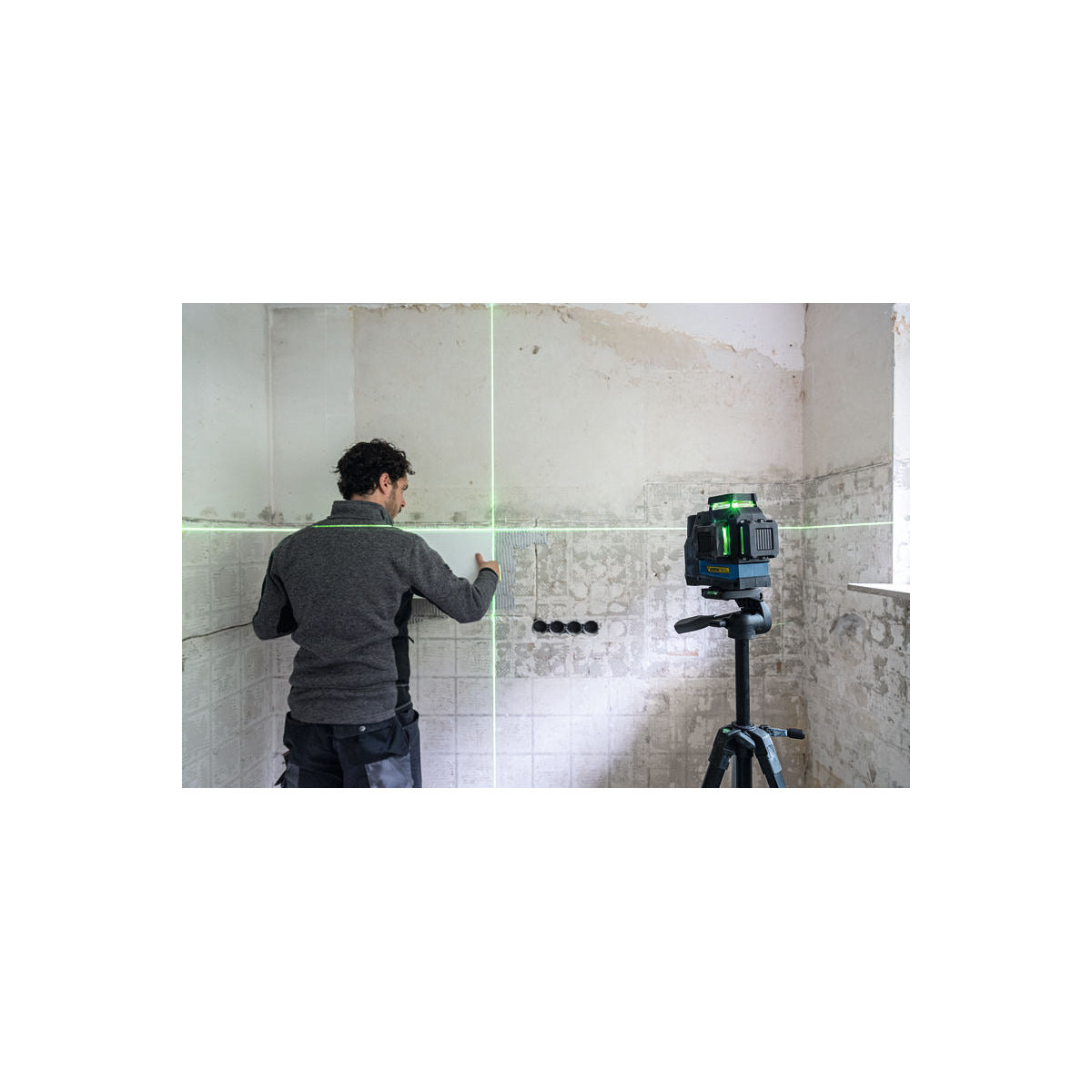  Bosch GLL 12V-100-33 CG Laser Lignes Vert Connectés 360° 1x2Ah (0601065401)