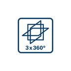 Bosch GLL 12V-100-33 CG Laser Lignes Vert Connectés 360° 1x2Ah (0601065401)